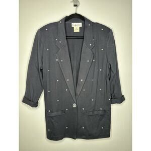 Confessions Vintage Rhinestoned Blazer Size Small